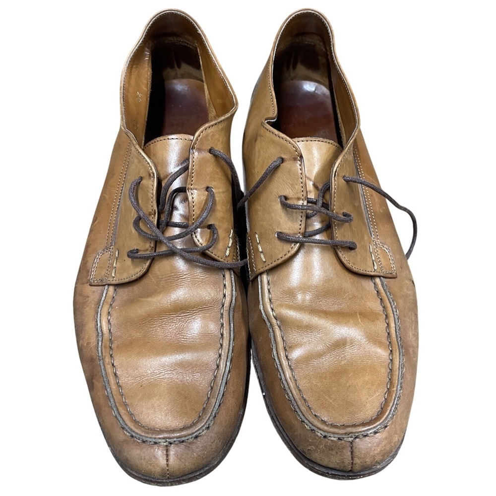 Bruno Magli Men's Brown Leather Camel Cognac Shoes‎ 8.5 — READ LISTING